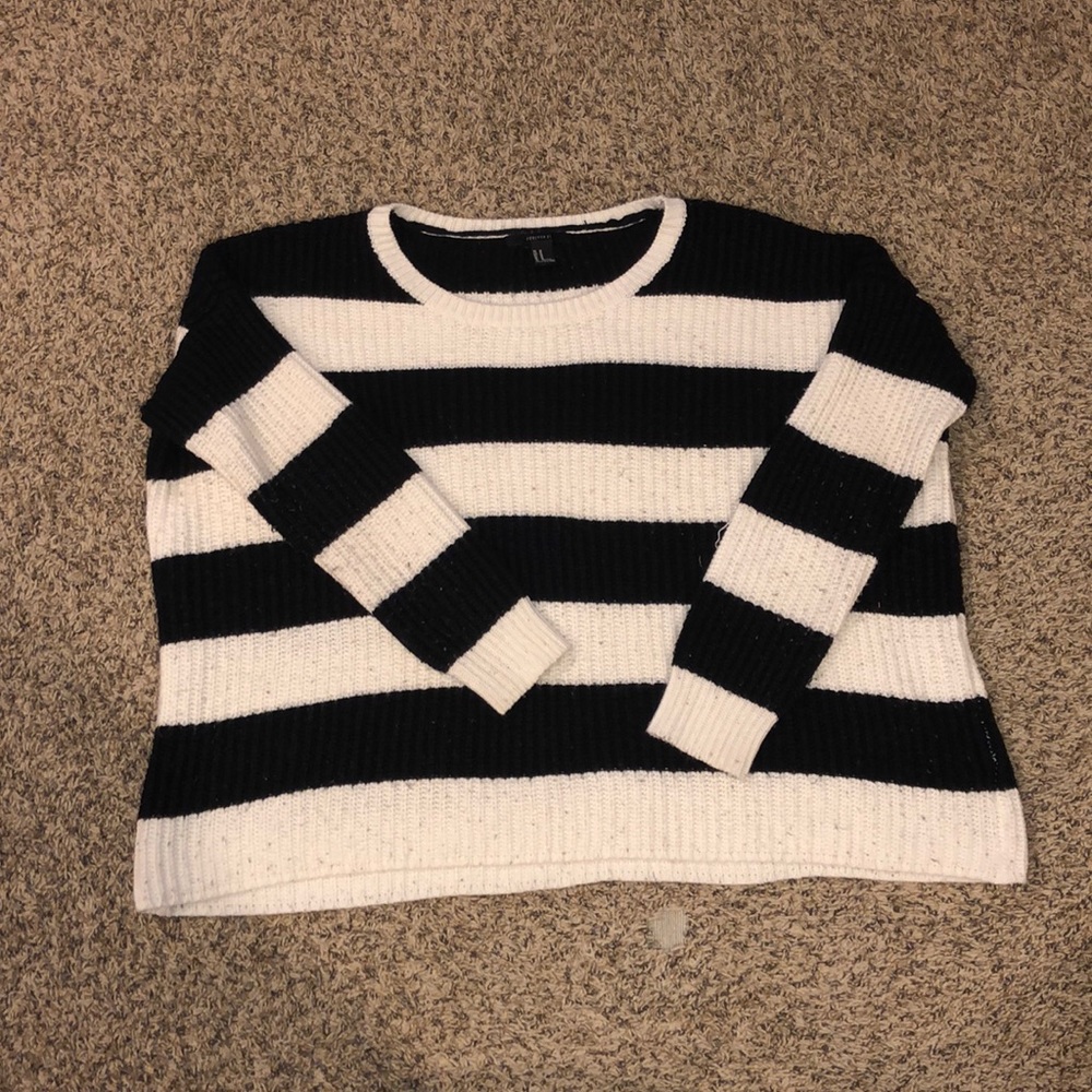 Oversized stripe sweater